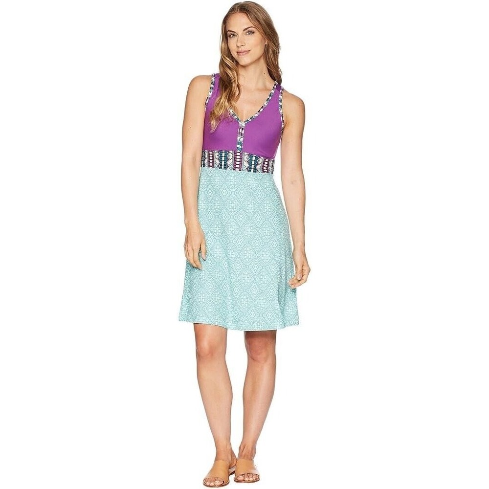 Marmot Dress Becca Clear Sky Violet Multicolor Sleeveless XLarge XL